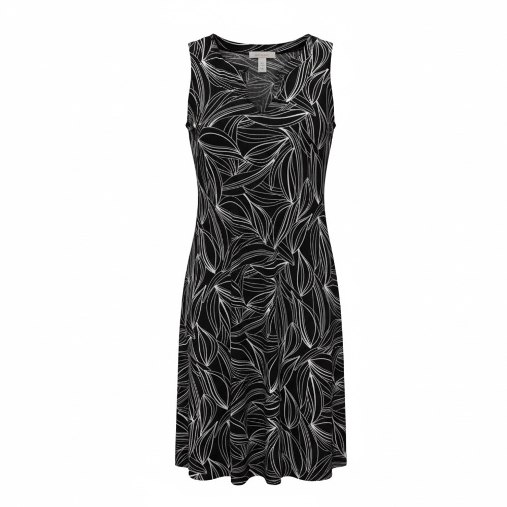 Chicos black/white sleeveless dress, size 2, large